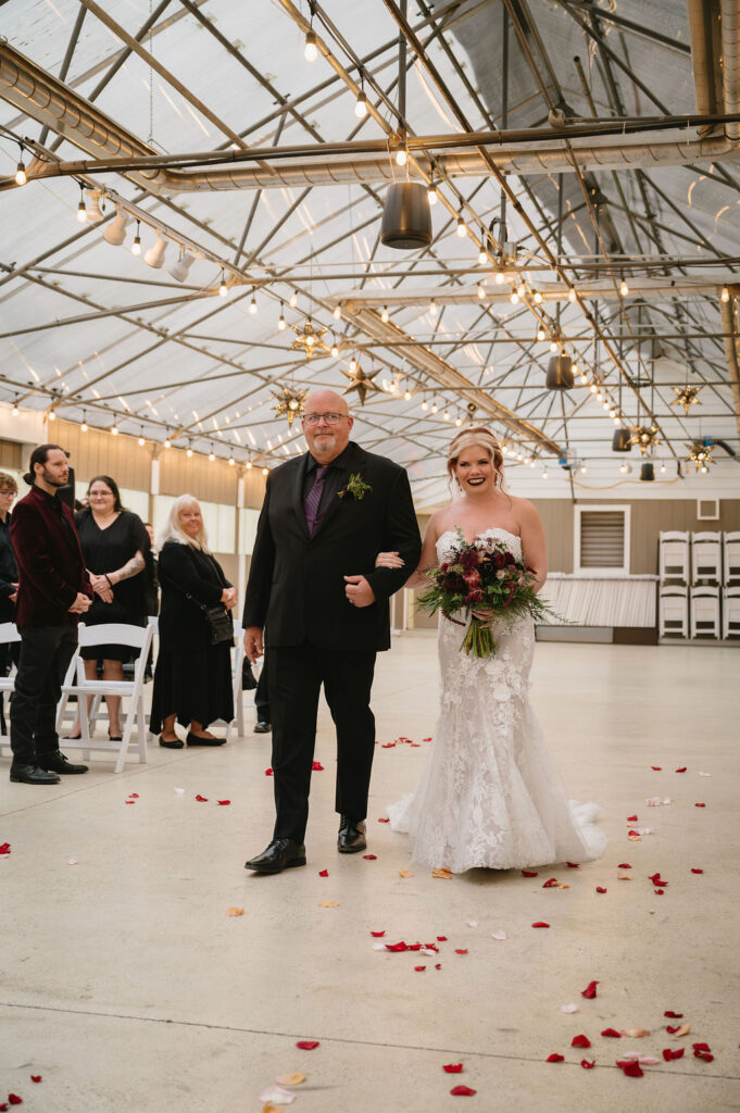 Goldner Walsh indoor wedding ceremony