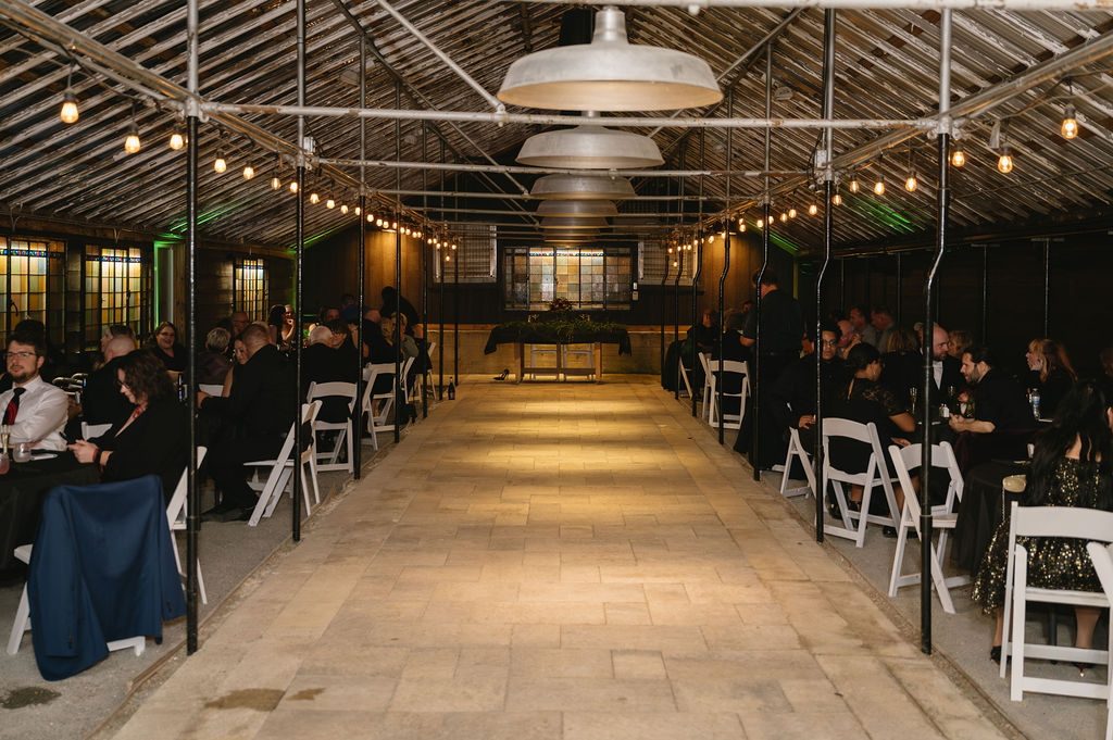 wedding reception set up at Goldner Walsh