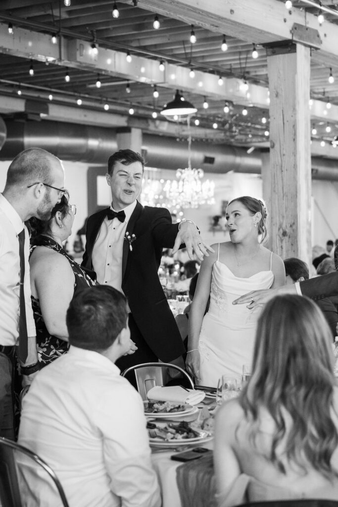 wedding reception in the cheney place