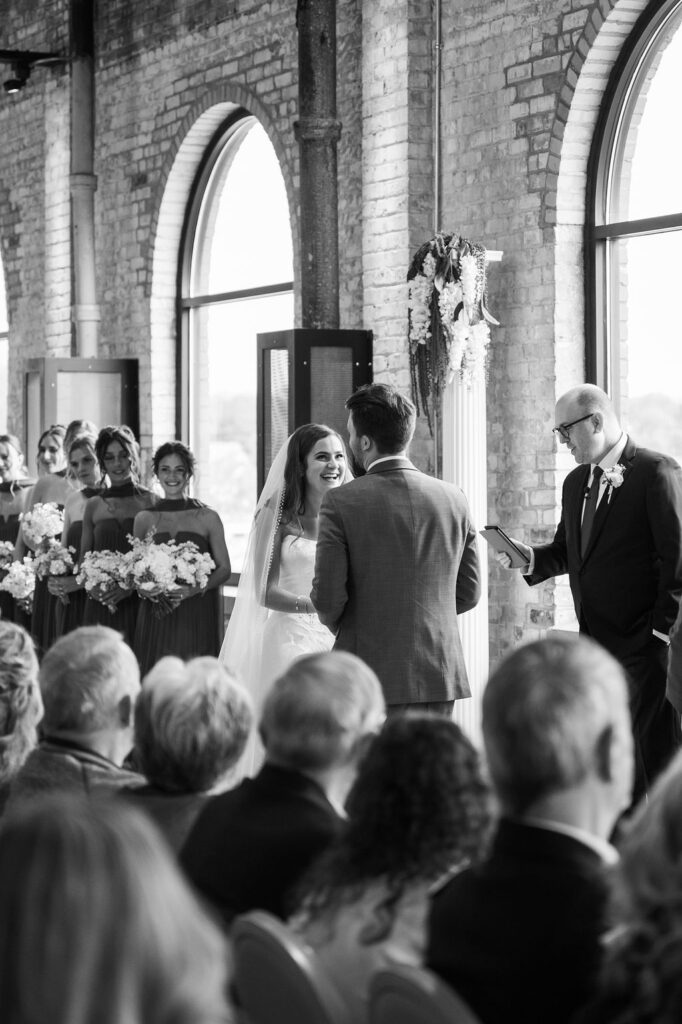 wedding ceremony at the high five grand rapids