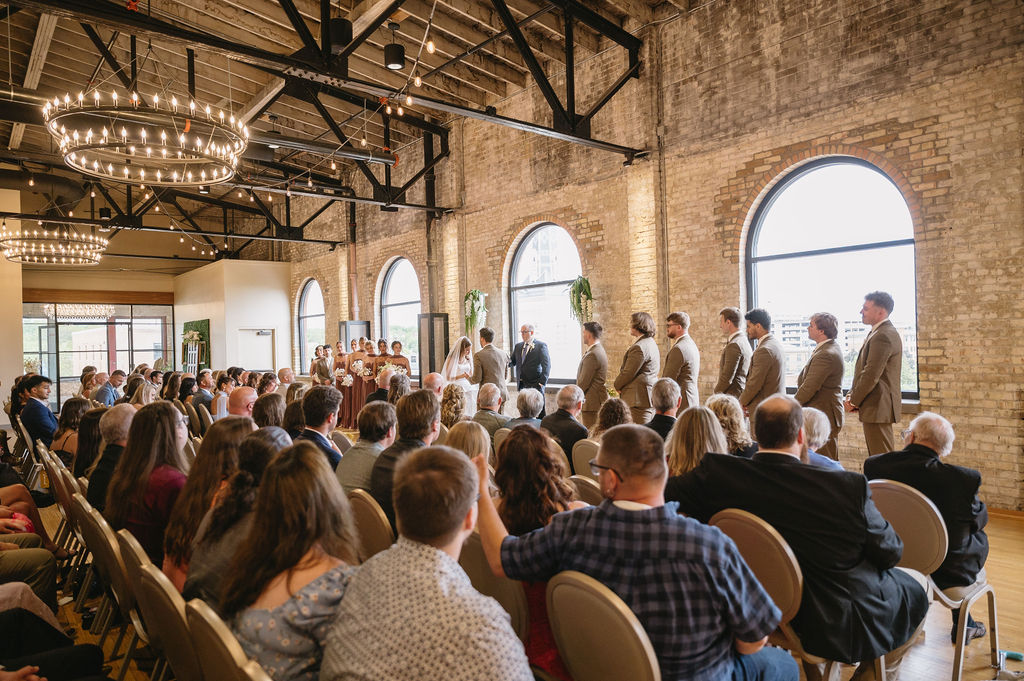 wedding ceremony at the high five gr