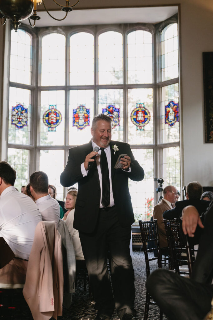 speech during wedding reception