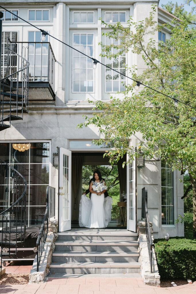 bride walking down aisle