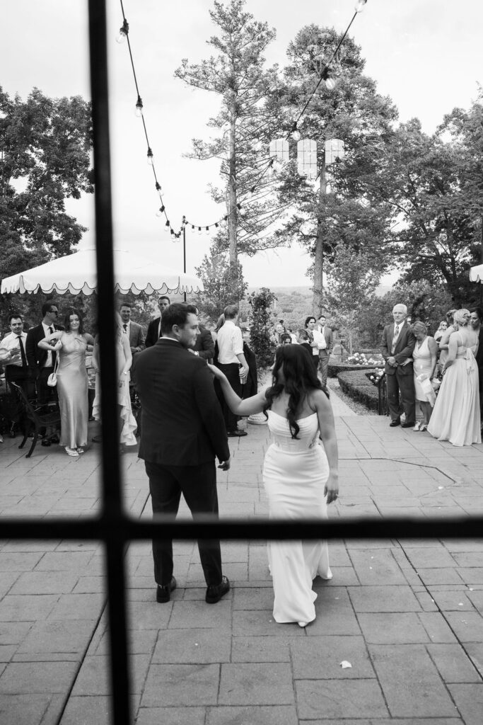 bride and groom first dance