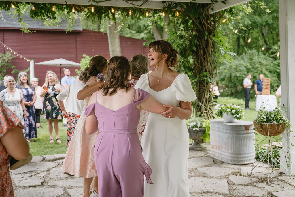 bride dancing at reception