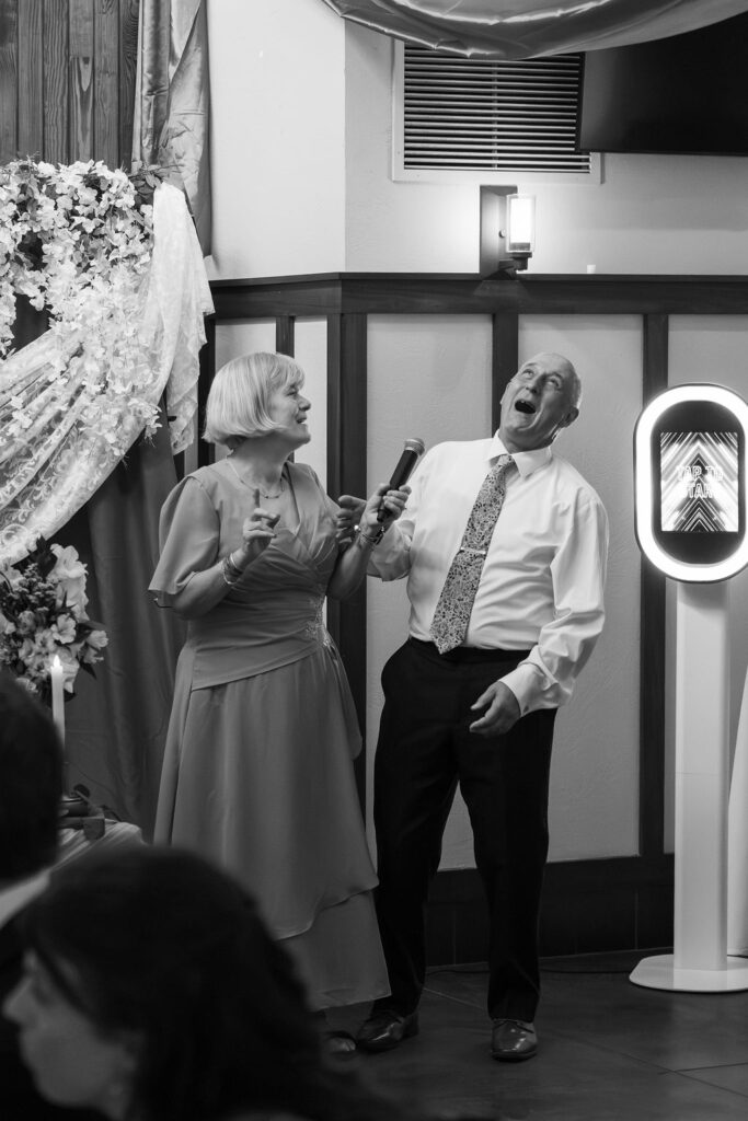 wedding toast during reception