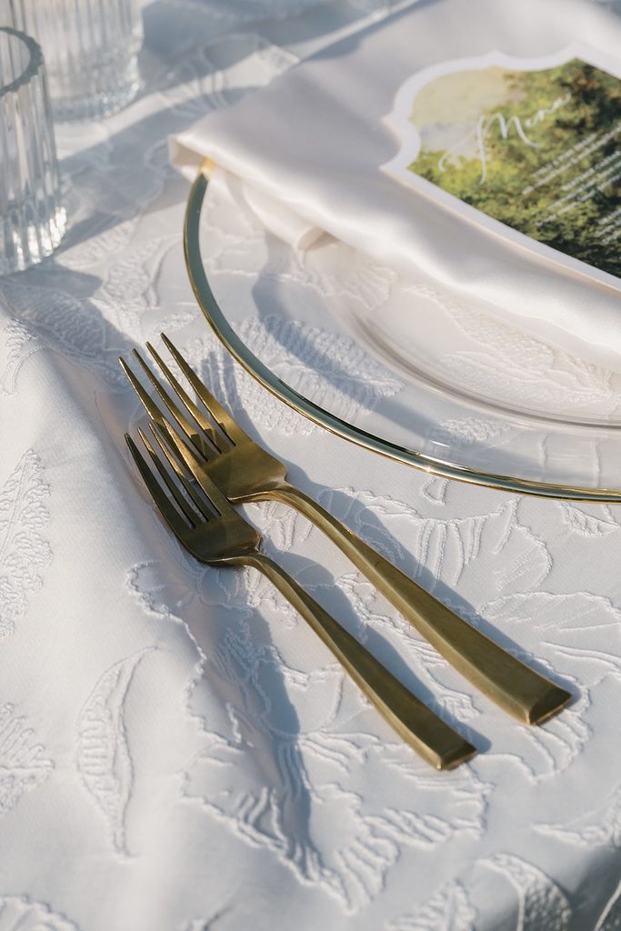 gold cutlery